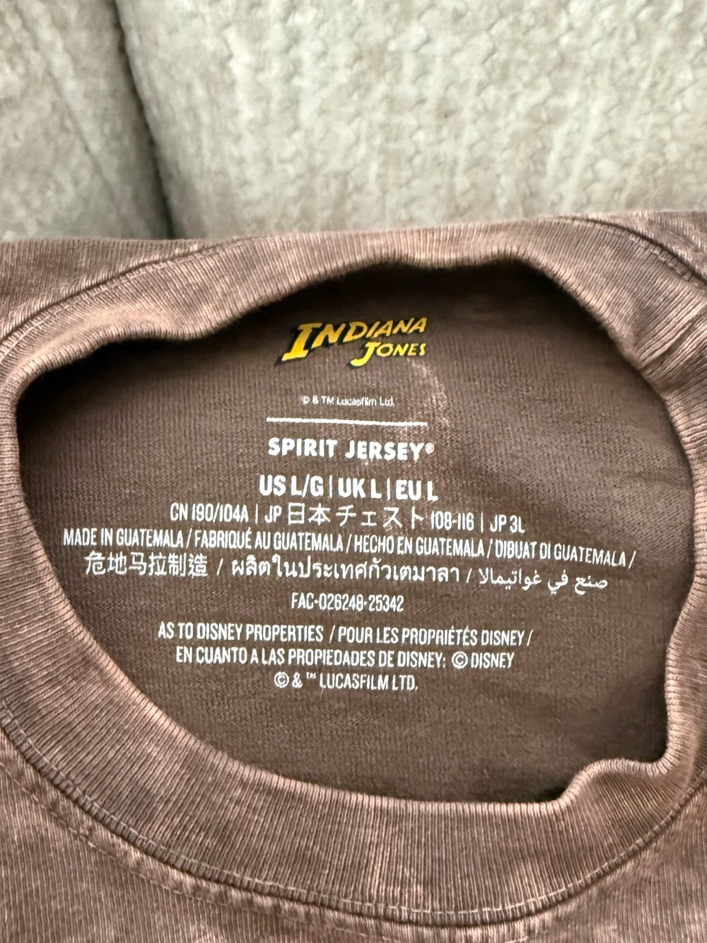Indiana Jones and the Raiders of the Lost Ark 45th Anniversary Spirit Jersey - L - Picture 3 of 10